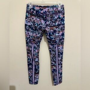 Zella Small Petite Purple Multicolor Athletic Leggings
